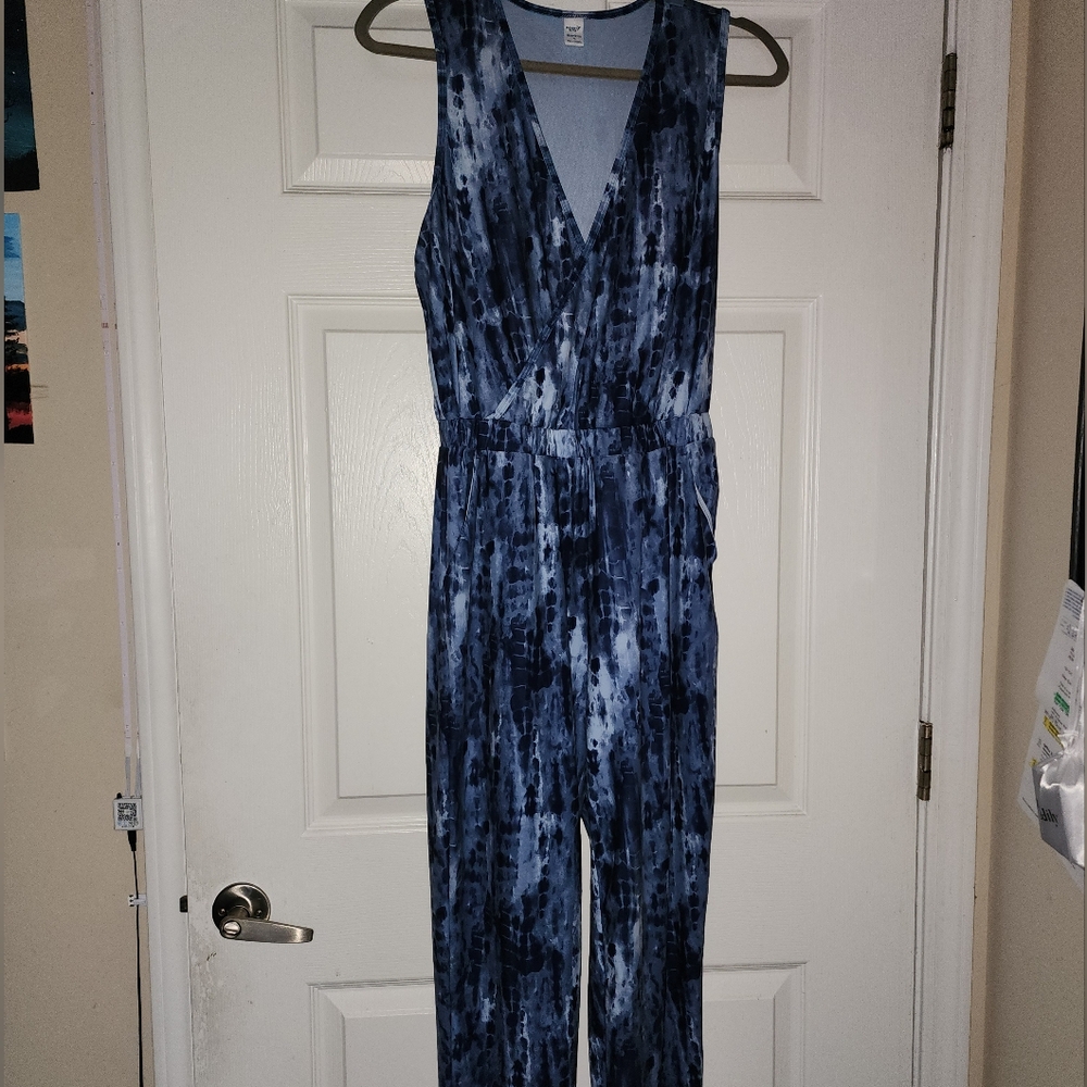 Old Navy Blue Tie-Dye Jumpsuit
